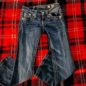 Girls Miss Me Boot Cut Jeans Size 7